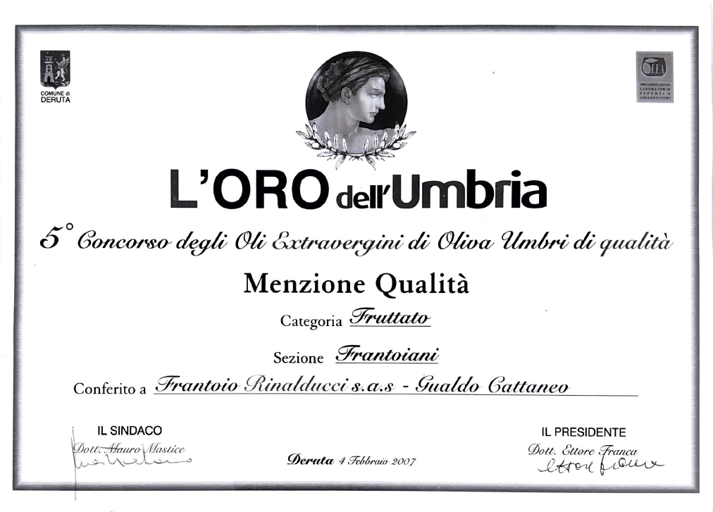 L’Oro dell’Umbria 2007