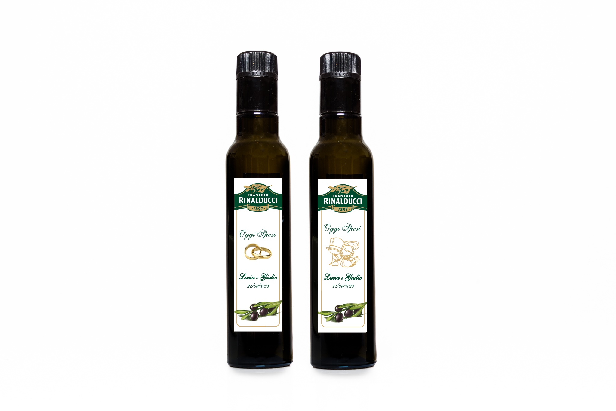 Bottiglie olio evo