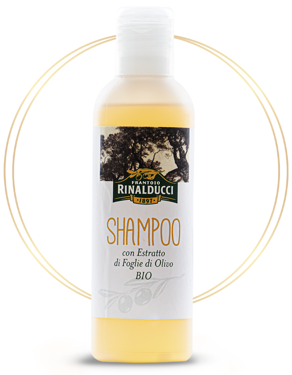Shampoo con estratto di foglie di olivo Bio