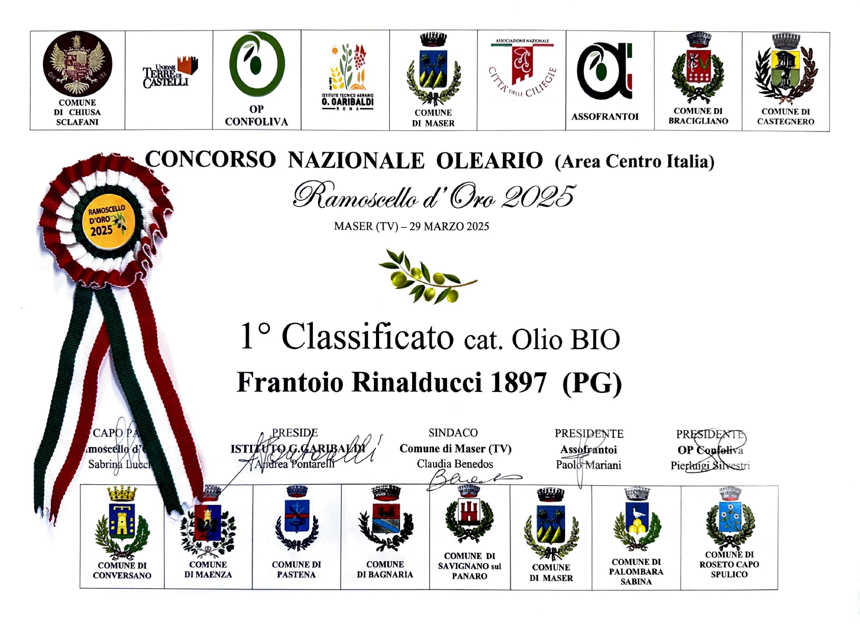 Ramoscello d’Oro 2025